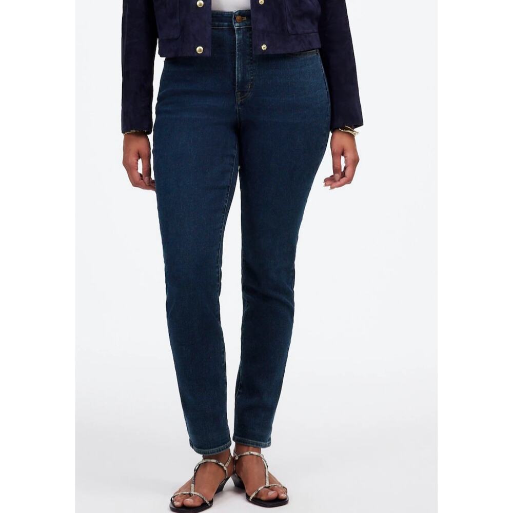 Madewell Curvy Perfect Vintage Jean 31P Petite Dark Indigo Stretch